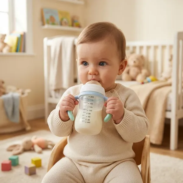 Vanaf wanneer is een babyfles met handgrepen geschikt