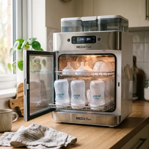 babyfles schoonmaak machine