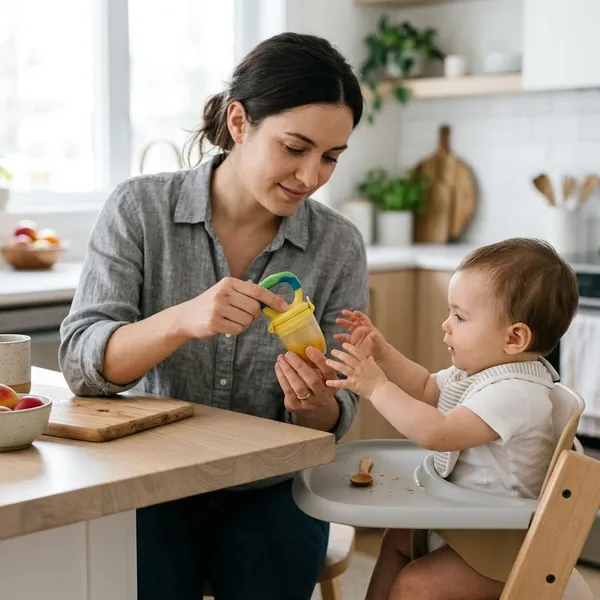 Vanaf wanneer gebruik je een babyvoeding feeder