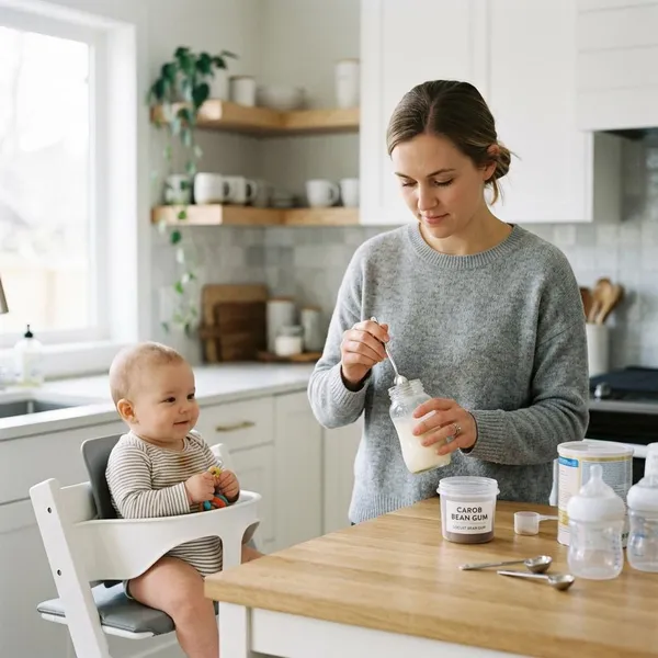babyvoeding met johannesbroodpitmeel