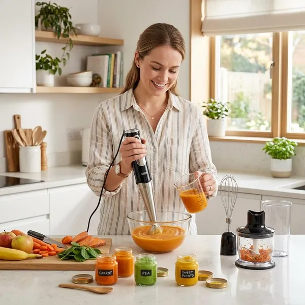 Staafmixer of blender voor babyvoeding
