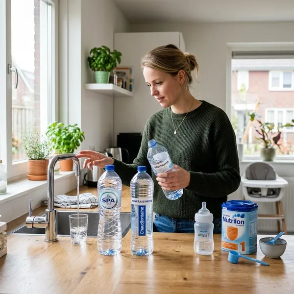 Flessenwater voor babyvoeding kiezen