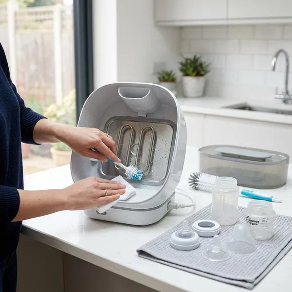 how to clean bottle steriliser