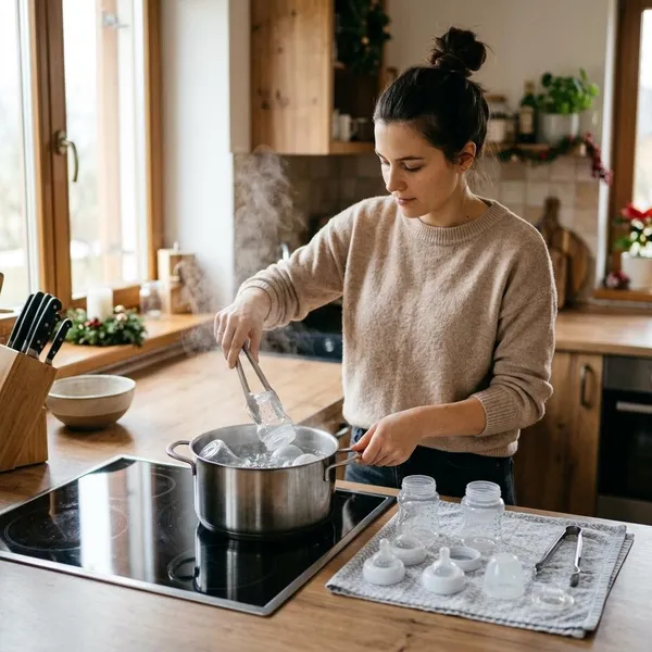 how to sterilise bottles on holiday without microwave
