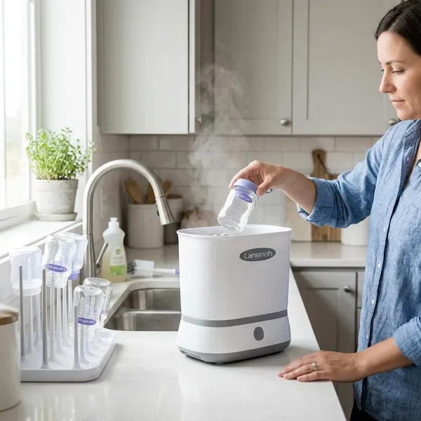 Hoe vaak je Lansinoh bottles steriliseert