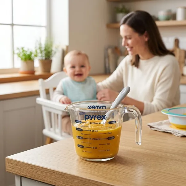 Maatbeker babyvoeding schoonmaken