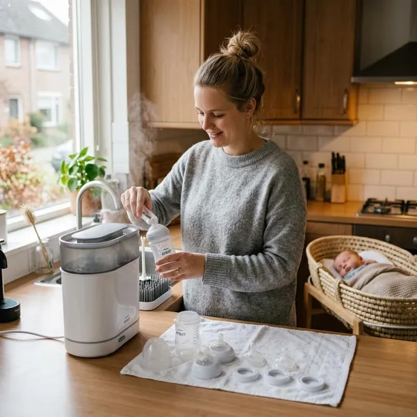 Wanneer je kunt stoppen met babyflessen steriliseren