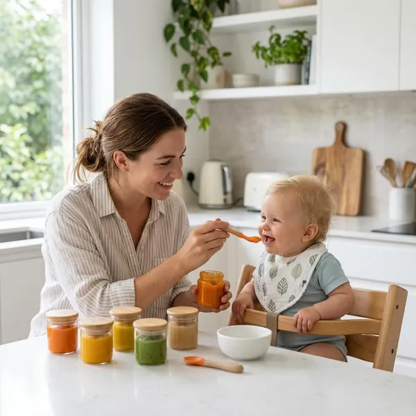 Structuur van zelfgemaakte babyvoeding